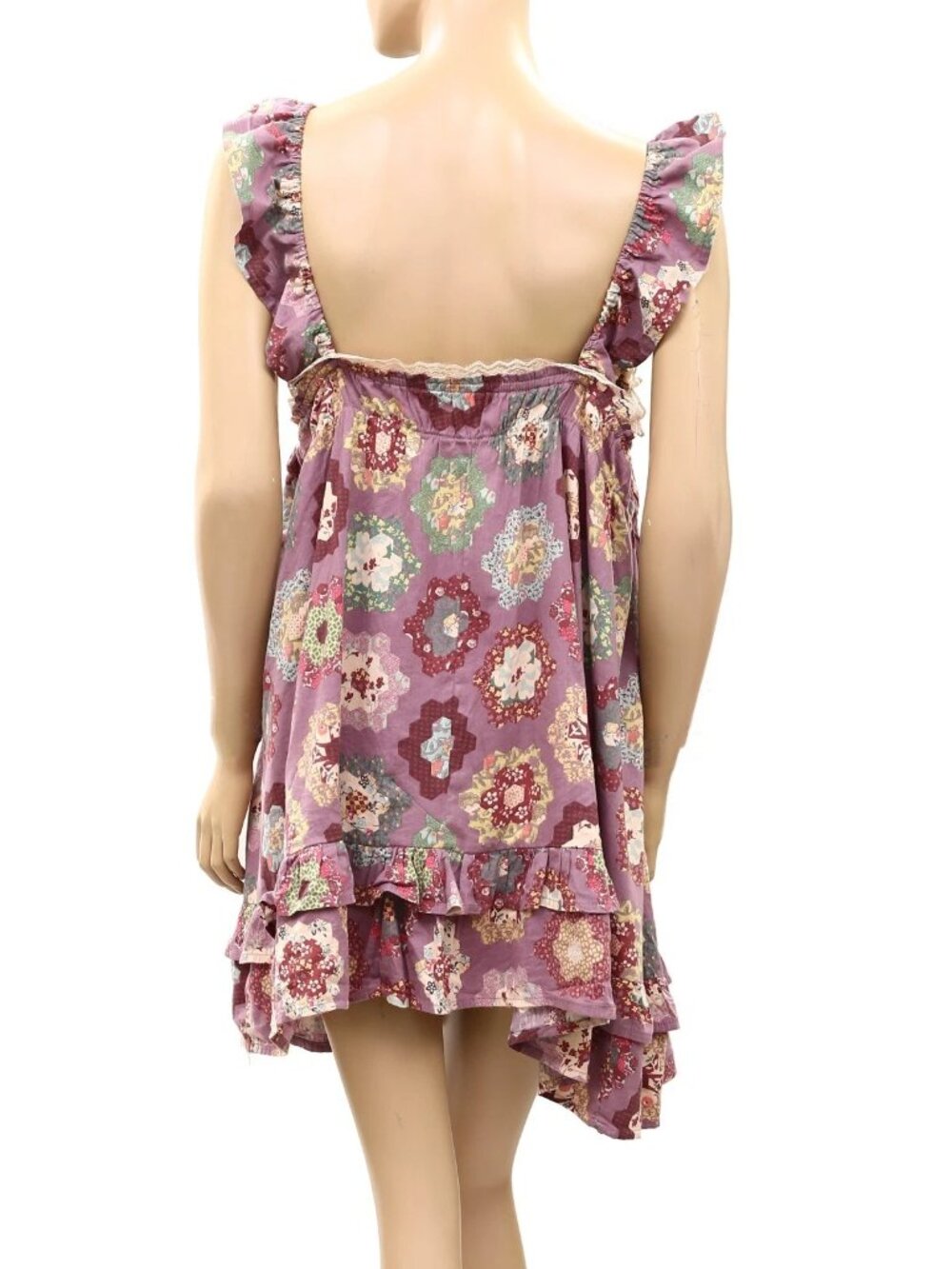 Urban Outfitters Out From Under Hearts Desire Lace Trim Lounge Dress XL 290194 - Picture 6 of 7